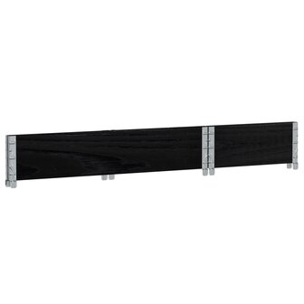 Palletopzetrand 100x50 cm massief grenenhout zwart 6