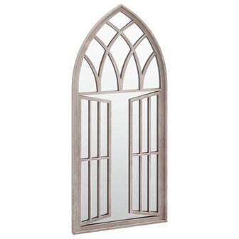 Tuinspiegel 100x45 cm ijzer zandkleurig 3