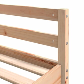 Hoogslaper met bureau en ladder massief grenenhout 160x200 cm 8