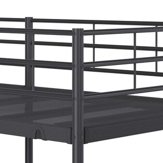 Stapelbed zonder matras 90x190 cm staal zwart 8