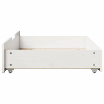 Bedlades 2 st 80x55x17 cm massief grenenhout wit 5