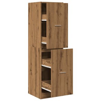 Apothekerskast 40x41x144,5 cm bewerkt hout artisanaal eiken 2
