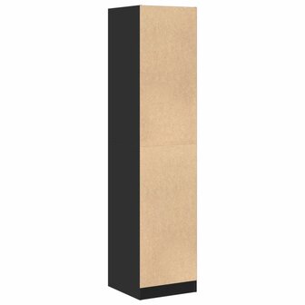 Apothekerskast 40x41x174,5 cm bewerkt hout zwart 7