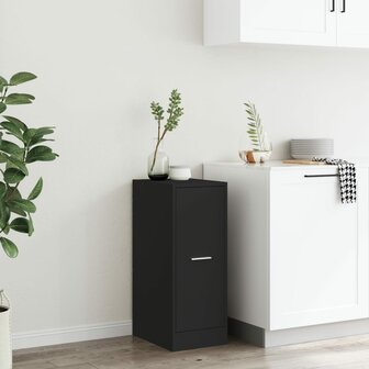 Apothekerskast 30x41x77,5 cm bewerkt hout zwart 4