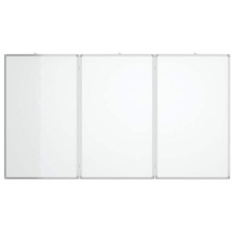Whiteboard magnetisch inklapbaar 180x100x1,7 cm aluminium 3