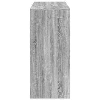Bartafel met schap 124x46x103,5 cm bewerkt hout grijs sonoma 5