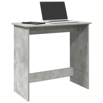 Bureau 80x40x75 cm bewerkt hout betongrijs 1