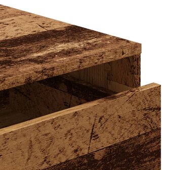 Ladekast 60x41x58 cm bewerkt hout oud houtkleurig 8