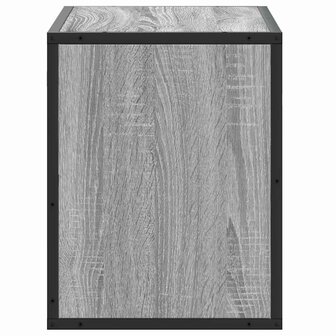 Tv-meubel 60x31x39,5 cm bewerkt hout metaal grijs sonoma eiken 5