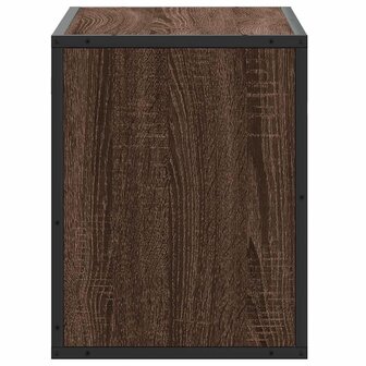 Tv-meubel 60x31x39,5 cm bewerkt hout metaal bruin eikenkleurig 5