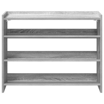 Schoenenrek 80x25x62 cm bewerkt hout grijs sonoma eikenkleur 4