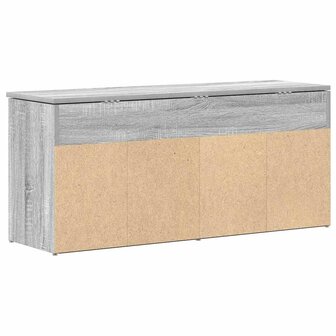 Schoenenbank 102x30,5x45cm bewerkt hout grijs sonoma eikenkleur 6