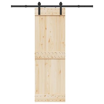 Doos met onderdelen voor schuifdeur 183 cm staal zwart 1