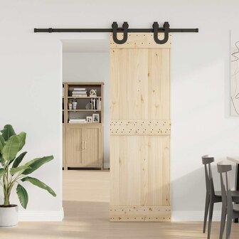 Doos met onderdelen voor schuifdeur 183 cm staal zwart 3