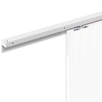 Beslagset schuifdeur 183 cm aluminiumlegering zilverkleurig 8