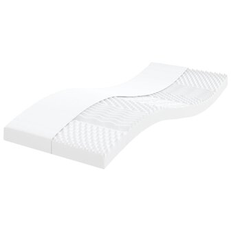 Schuimmatras 7 zones hardheid 20 ILD 80x200 cm wit 1