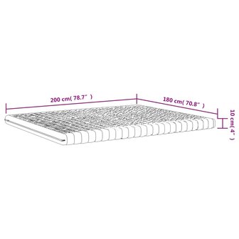 Schuimmatras 7 zones hardheid 20 ILD 180x200 cm wit 9