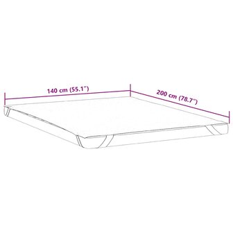 Matrasbeschermer waterdicht 140x200 cm wit 7