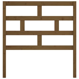 Hoofdbord 81x4x100 cm massief grenenhout honingbruin 4