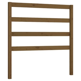 Hoofdbord 81x4x100 cm massief grenenhout honingbruin 2