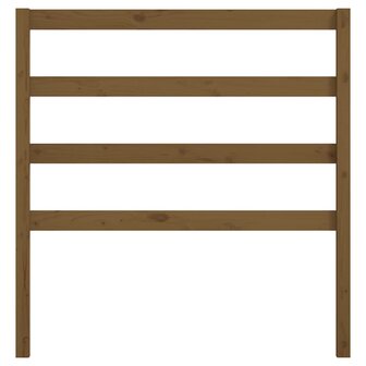 Hoofdbord 81x4x100 cm massief grenenhout honingbruin 4