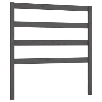 Hoofdbord 96x4x100 cm massief grenenhout grijs 2