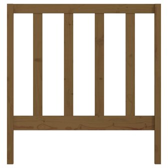 Hoofdbord 96x4x100 cm massief grenenhout honingbruin 4