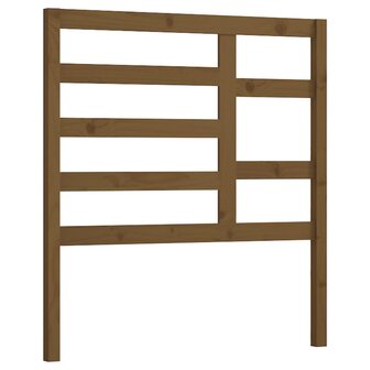 Hoofdbord 81x4x104 cm massief grenenhout honingbruin 2