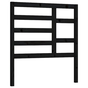 Hoofdbord 96x4x104 cm massief grenenhout zwart 2