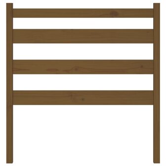 Hoofdbord 81x4x100 cm massief grenenhout honingbruin 4