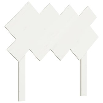 Hoofdbord 92x3x81 cm massief grenenhout wit 2