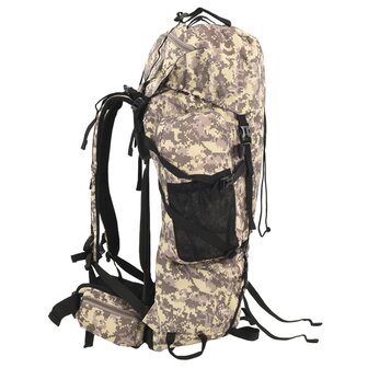 Wandelrugzak 80 L camouflage oxford stof camelbruin 2