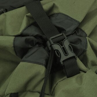 Wandelrugzak 80 L oxford stof legergroen 6