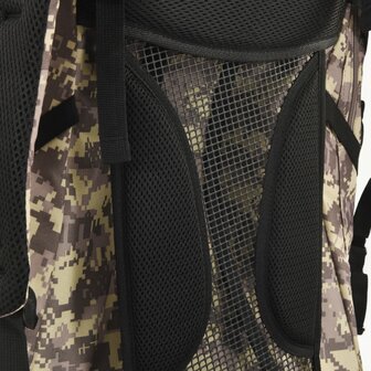 Wandelrugzak 100 L camouflage oxford stof camelbruin 4