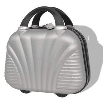 Harde rolkoffer set zilver 4-dlg 6