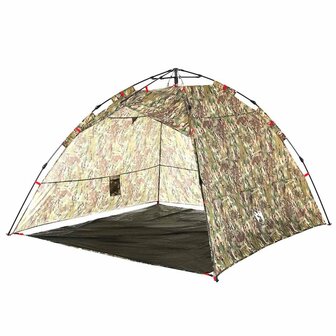 Tent 4-persoons snelontgrendeling camouflage 5