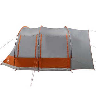 Autotent 2-persoons waterdicht grijs en oranje 7