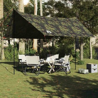Kampeerluifel waterdicht 462x306x211 cm camouflage 3