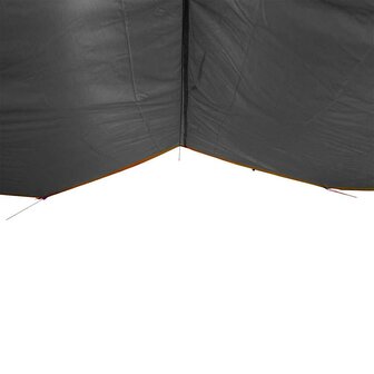 Kampeerluifel waterdicht 300x294 cm grijs en oranje 5