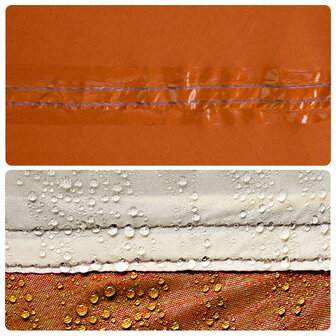 Kampeerluifel waterdicht 460x305x210 cm oranje 8