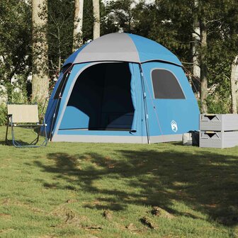 Familietent iglo 6-persoons waterdicht blauw 1