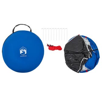 Strandtent pop-up waterdicht azuurblauw 9