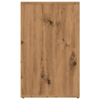 Kledingkast 80x40x65 cm bewerkt hout artisanaal eikenkleur 5