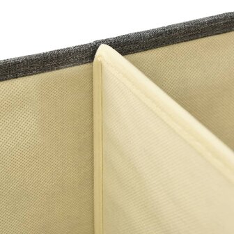 Opbergbox 50x30x25 cm stof antracietkleurig 9