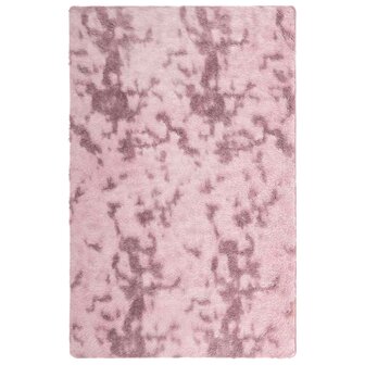 Hoogpolig vloerkleed NAVARRA 130x200 cm polyester stoffig roze 2