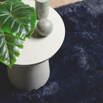 Hoogpolig vloerkleed NAVARRA 130x200 cm polyester marineblauw 8