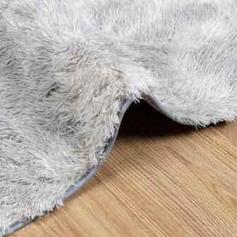 Hoogpolig vloerkleed NAVARRA 160x230 cm polyester lichtgrijs 5