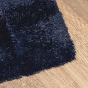 Hoogpolig vloerkleed NAVARRA 160x230 cm polyester marineblauw 4