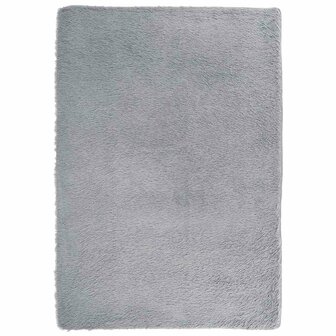 Hoogpolig vloerkleed NAVARRA 160x230 cm polyester zilvergrijs 2