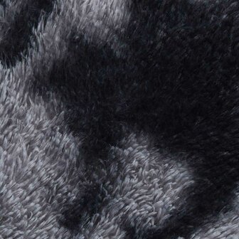 Hoogpolig vloerkleed NAVARRA 100x100 cm polyester donkergrijs 9